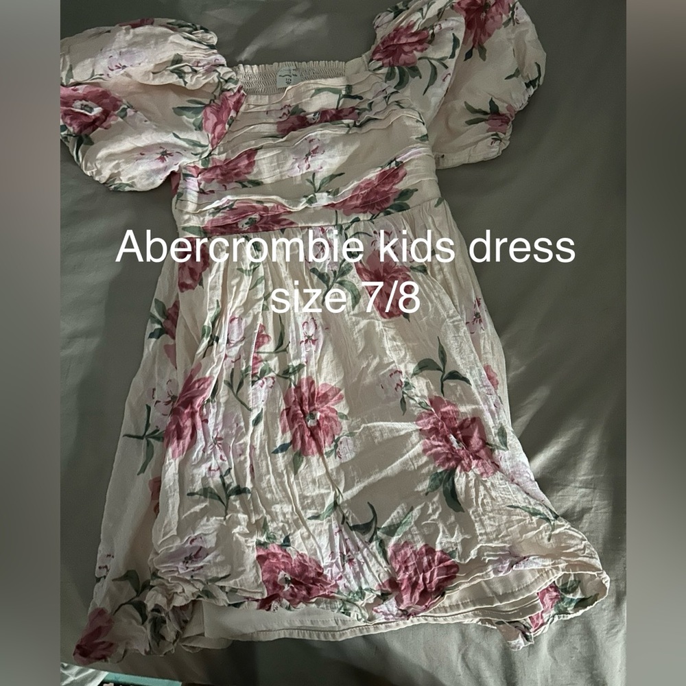 Abercrombie & Fitch Pink Puff Sleeve Sundress